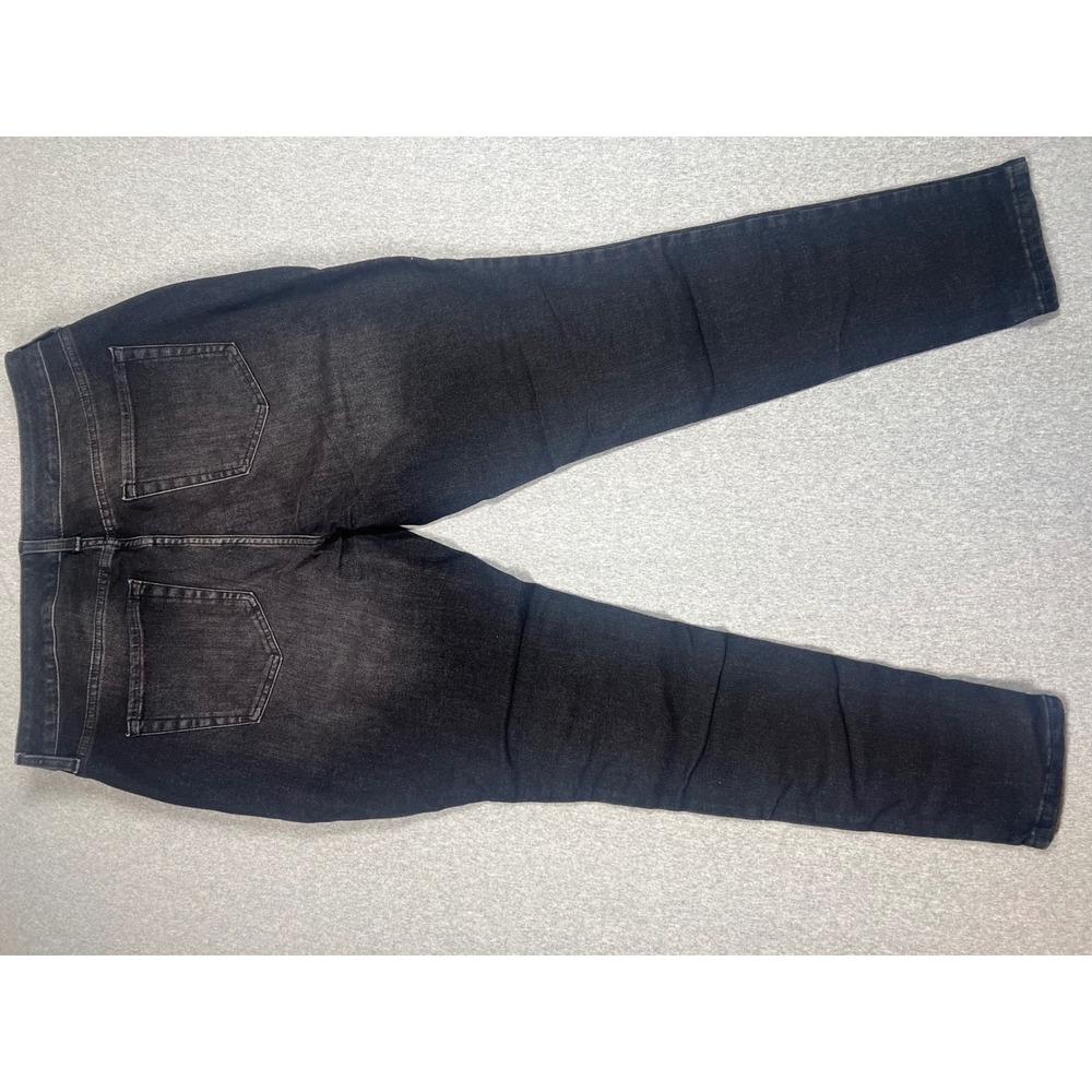 Time and Tru High Rise Curvy Skinny Jeans Womens Black NWT Faded Stretch Denim - Picture 5 of 6